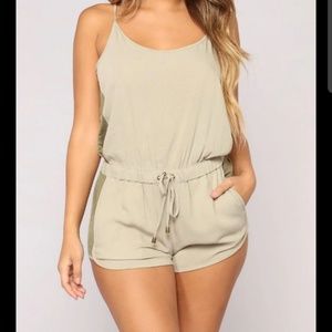 Olive Green Romper